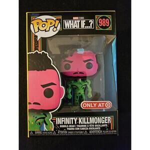Funko POP! Marvel Blacklight Infinity Killmonger #989 Target Exclusive DAMAGED